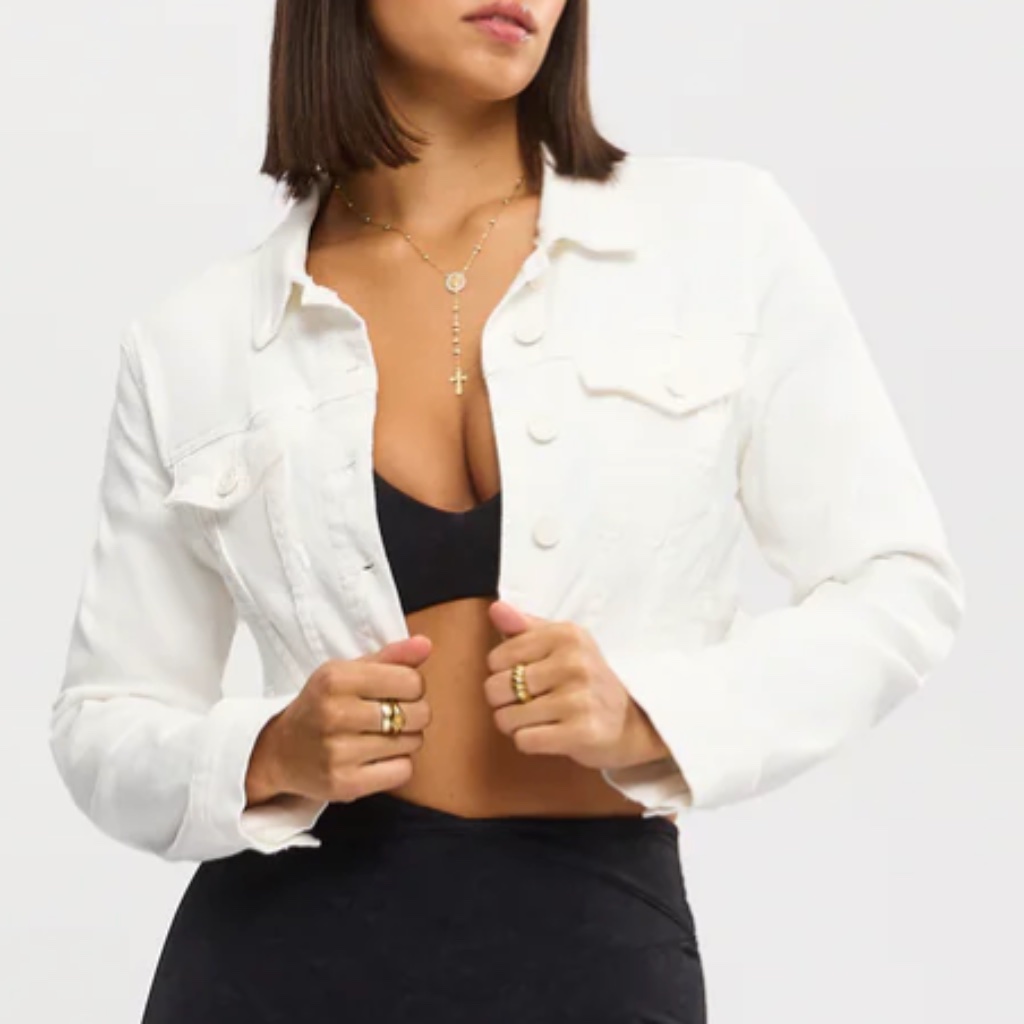 Buffbunny - Desire White Denim Jacket